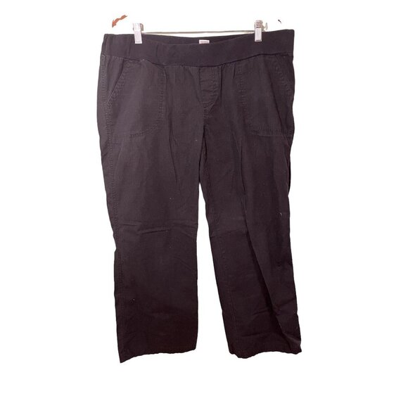Oh Mamma! Maternity Black Pull On Pants Sz XL - Picture 1 of 12